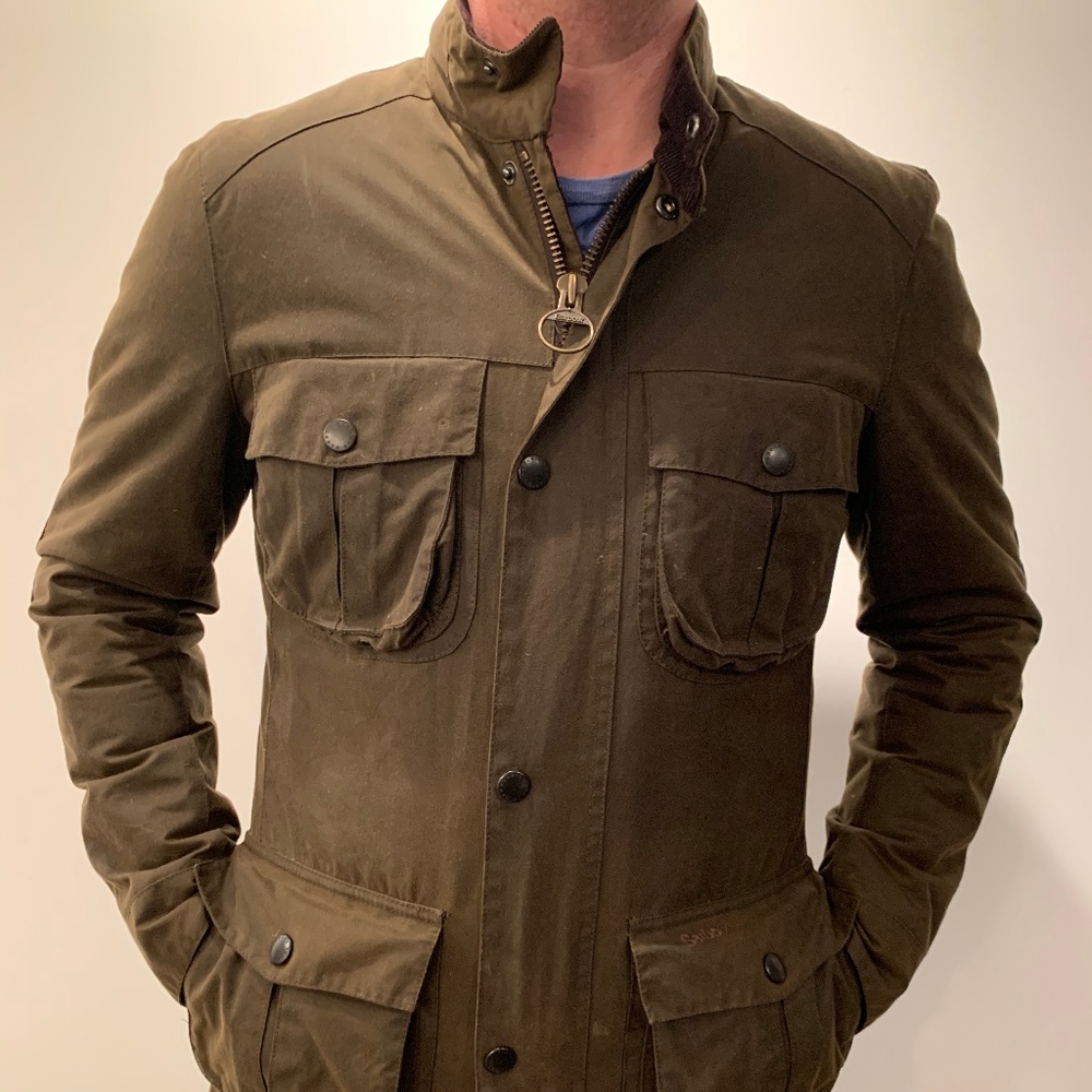 Barbour Sapper Waxed Jacket - Size L
